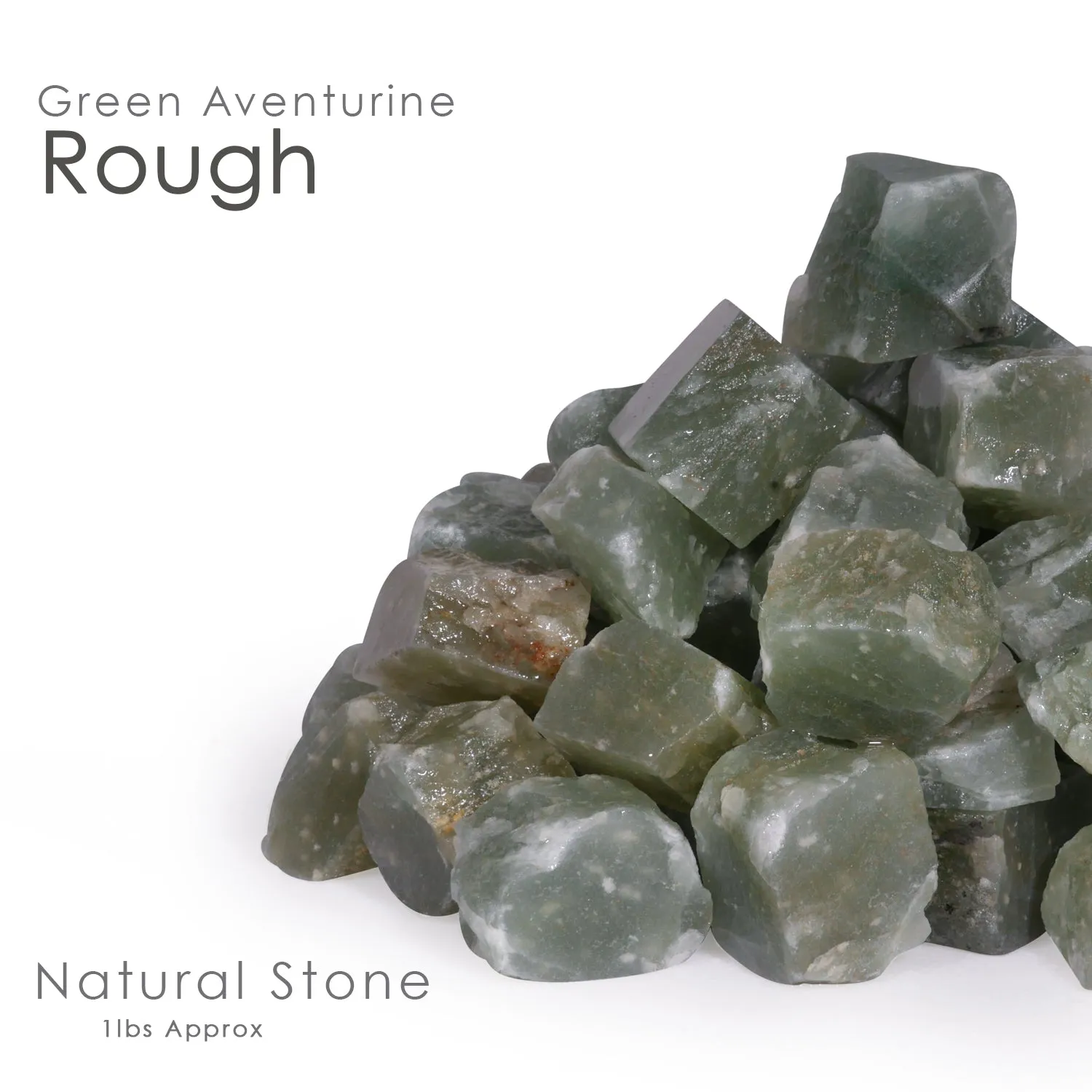 1 Lb Green Aventurine Raw Crystals and Stones