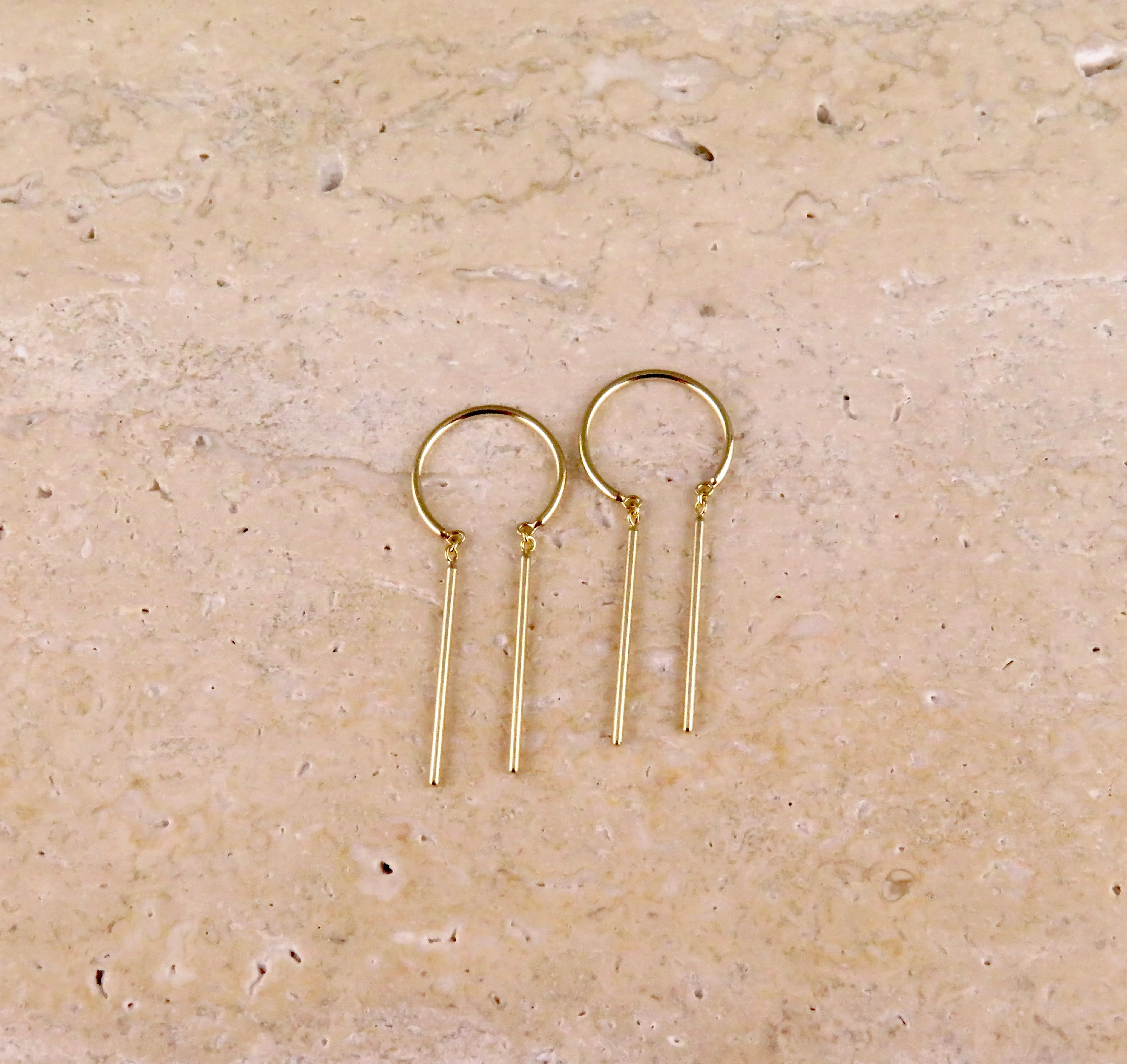 14k Gold 'Chime' Threader Earrings