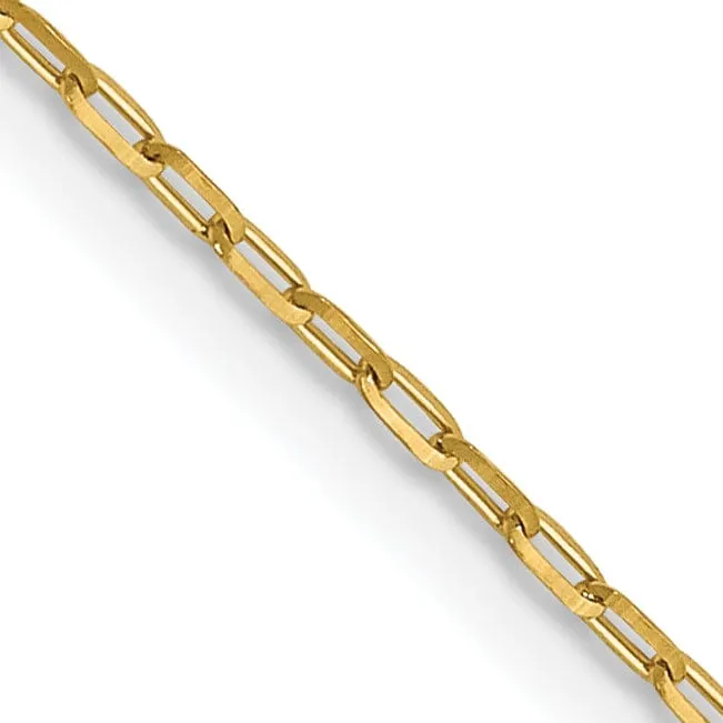 14k Yellow Gold 1m D.C Open Cable Link Chain