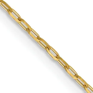 14k Yellow Gold 1m D.C Open Cable Link Chain