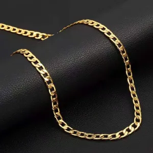 316L Stainless Steel Plain Circle Cuban Chain Street Style Hot Punk Fashion Woman