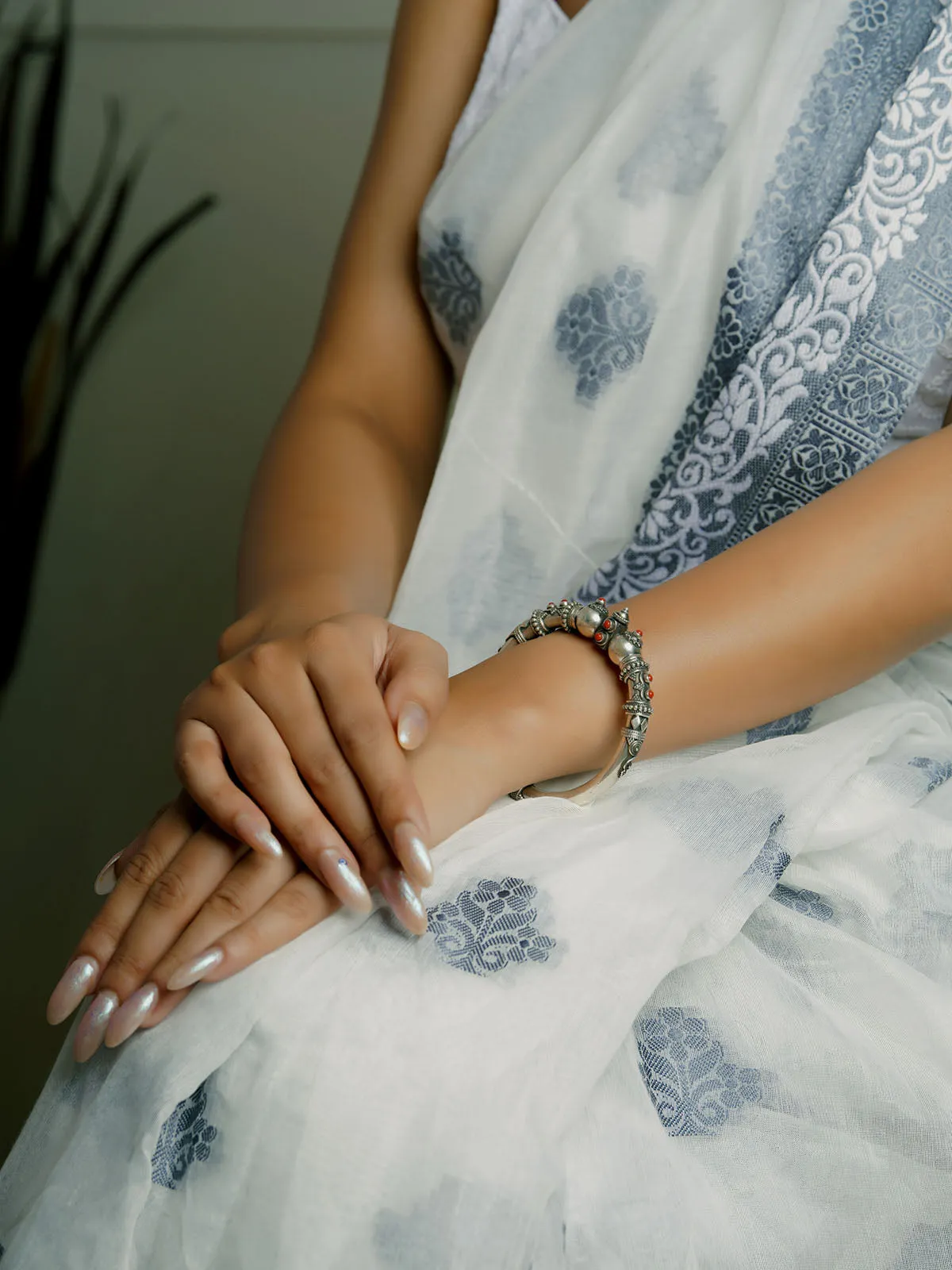 925 Silver Coral Bangle
