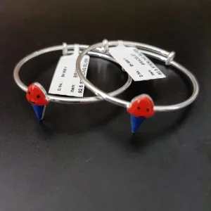 925 Silver Designer Unisex Baby Bangle Set (Design 145)