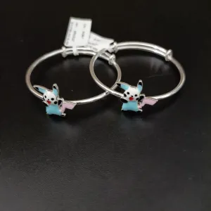 925 Silver Designer Unisex Baby Bangle Set (Design 148)