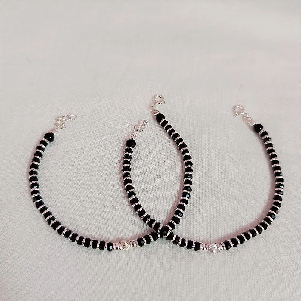 925 Silver Designer Unisex Baby Bangle Set (Design 180)