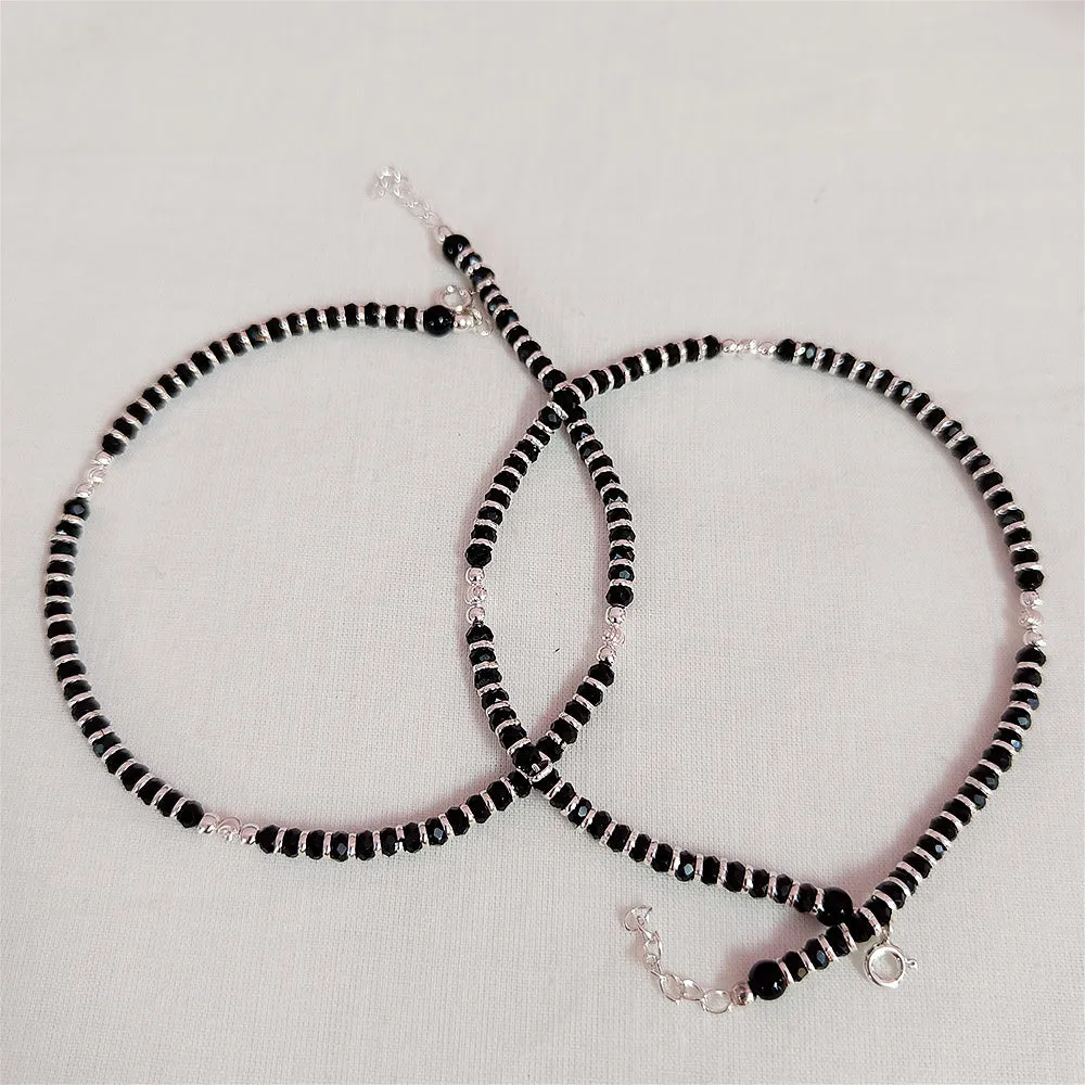 925 Silver Designer Unisex Baby Bangle Set (Design 182)