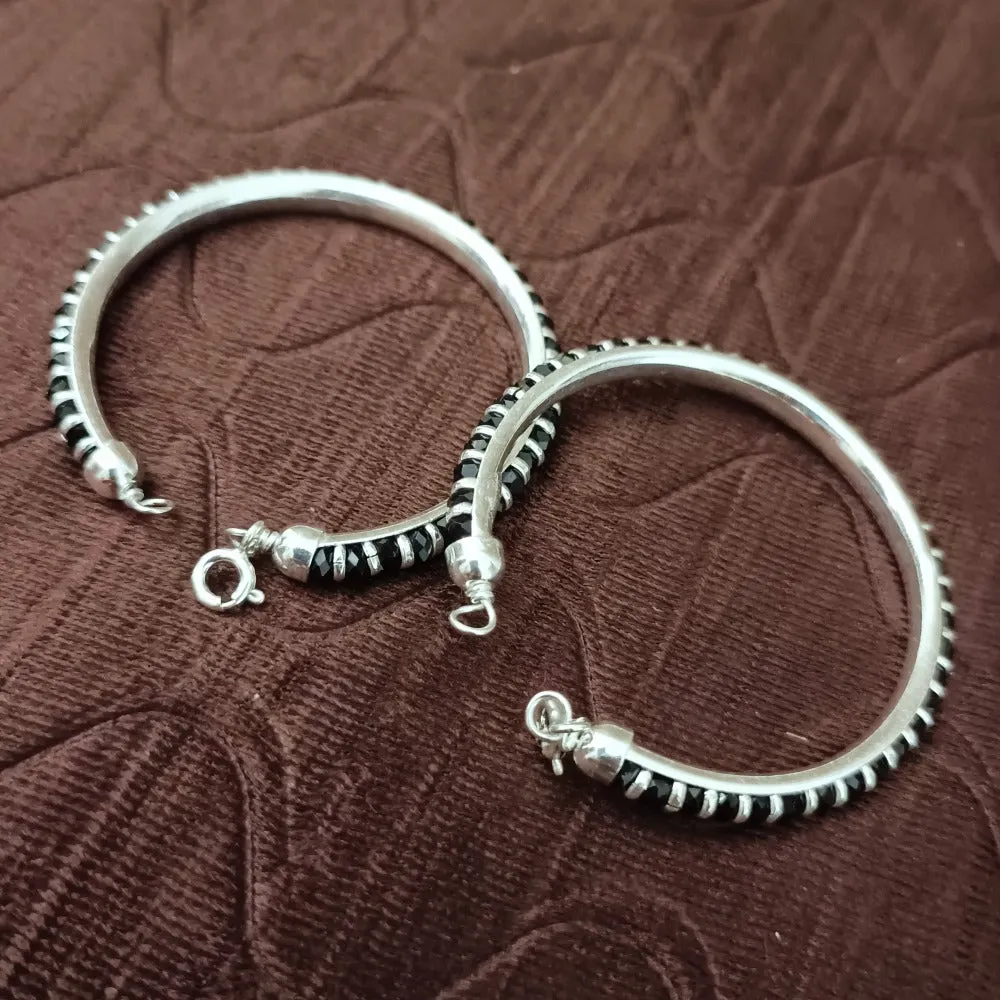 925 Silver Designer Unisex Openable Baby Bangle Set (Design 157)