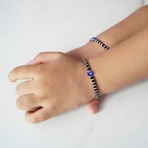 925 Silver Unisex Openable Baby Evil Eye Nazariya Bracelet/Anklet (Design 102)