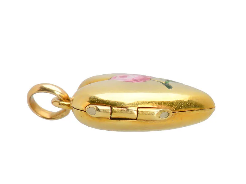 A Rose in Your Heart - Petite Gold Photo Locket