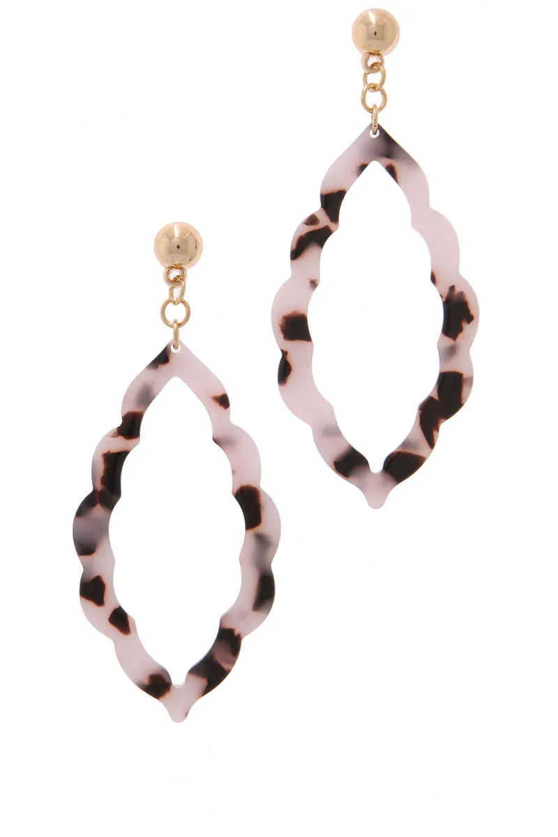 AccessHERize - Moroccan Drop Earrings White