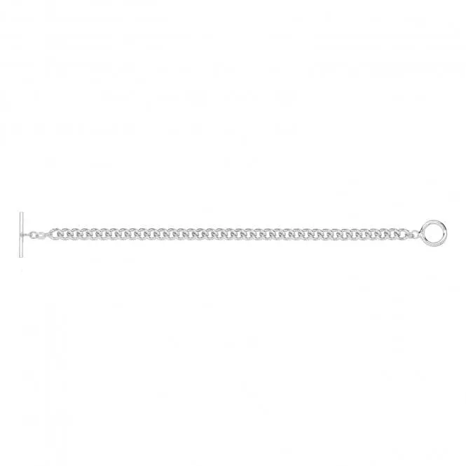Acotis Silver 925 Albert T-Bar Bracelet G3388B