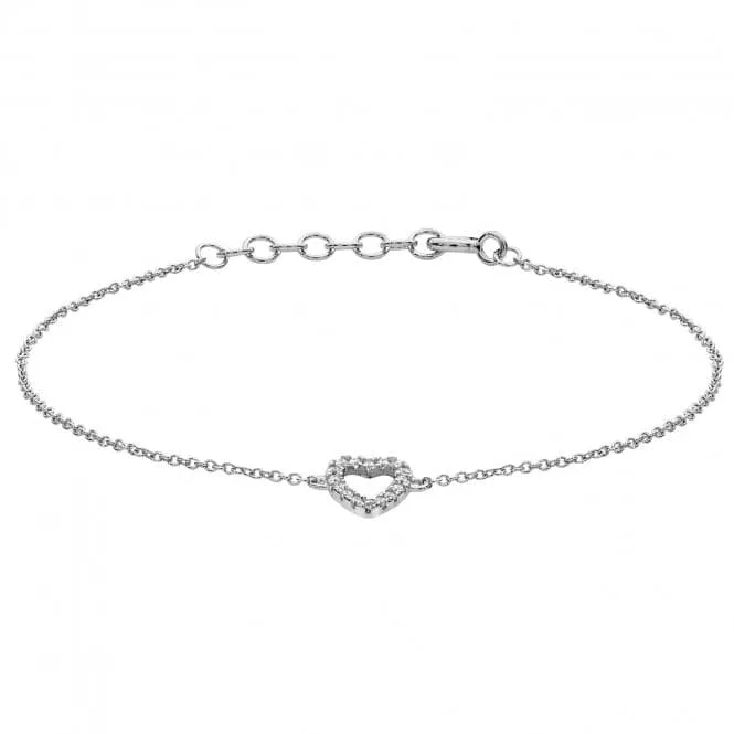 Acotis Silver Bracelet Rhodium Plated Zirconia G3291B