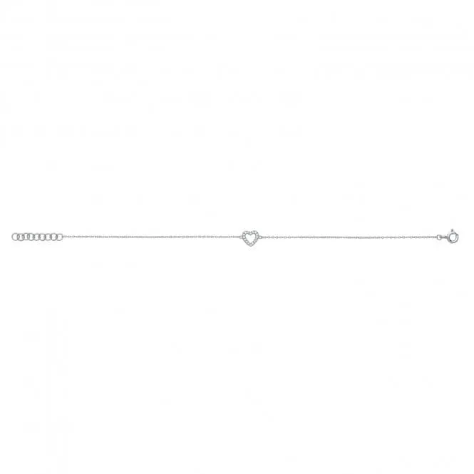 Acotis Silver Bracelet Rhodium Plated Zirconia G3291B
