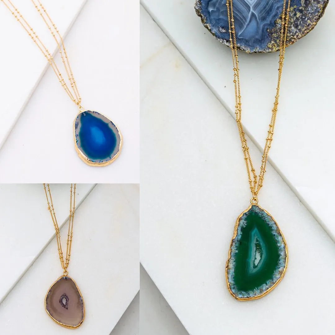 Agate Slab Necklace