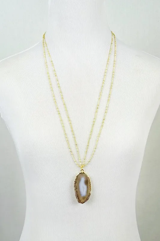 Agate Slab Necklace