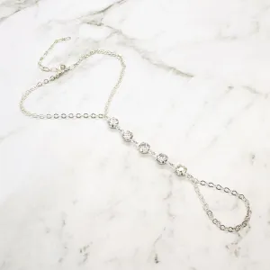 Alek Crystal Hand Chain Bracelet