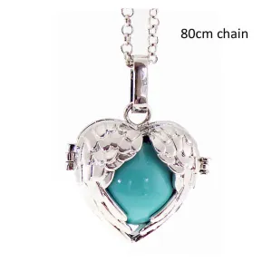 Angel Caller Necklace - Wings Rhodium (80cm)