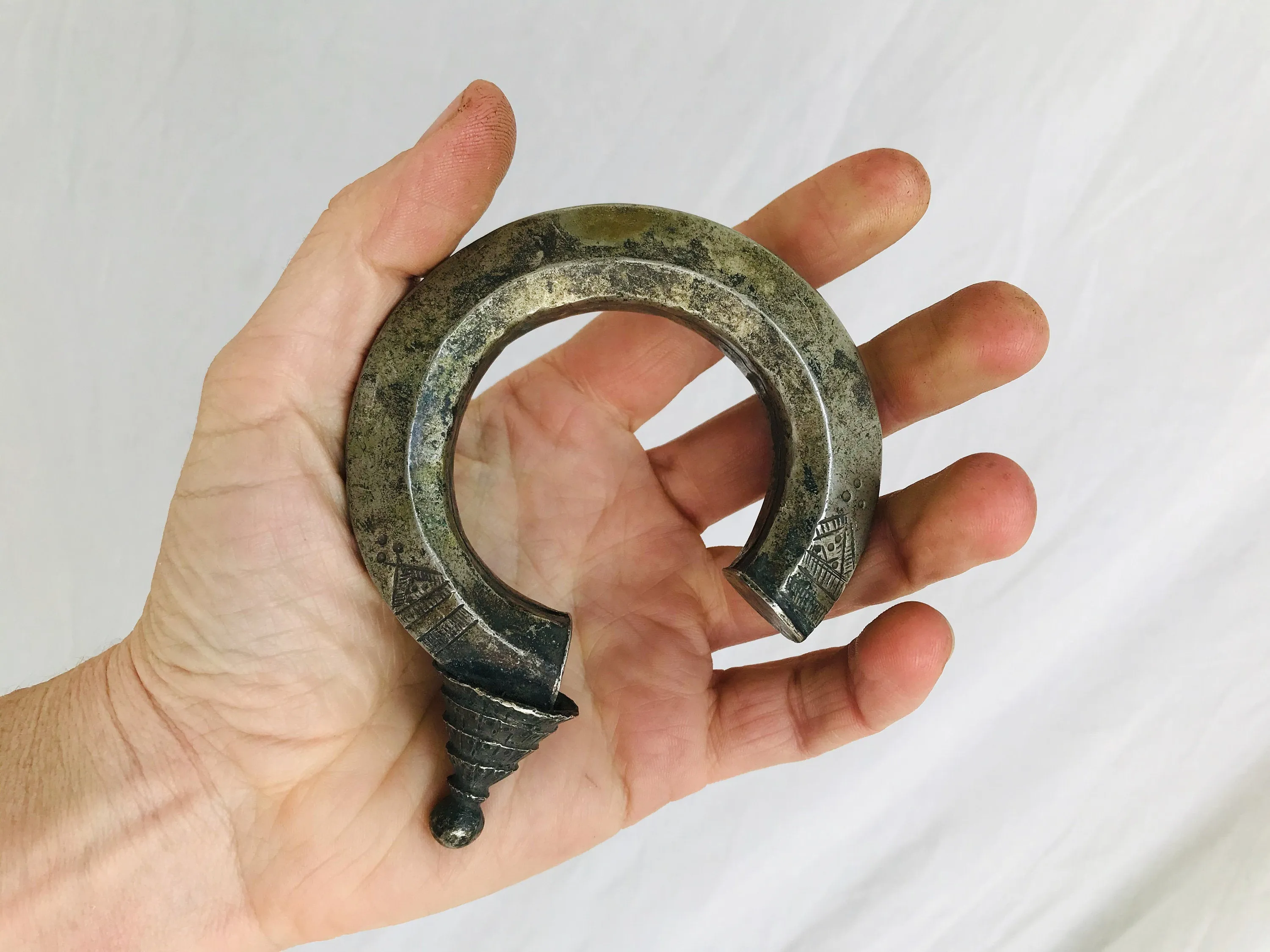 Antique Kohistani Bangle. Alpaca