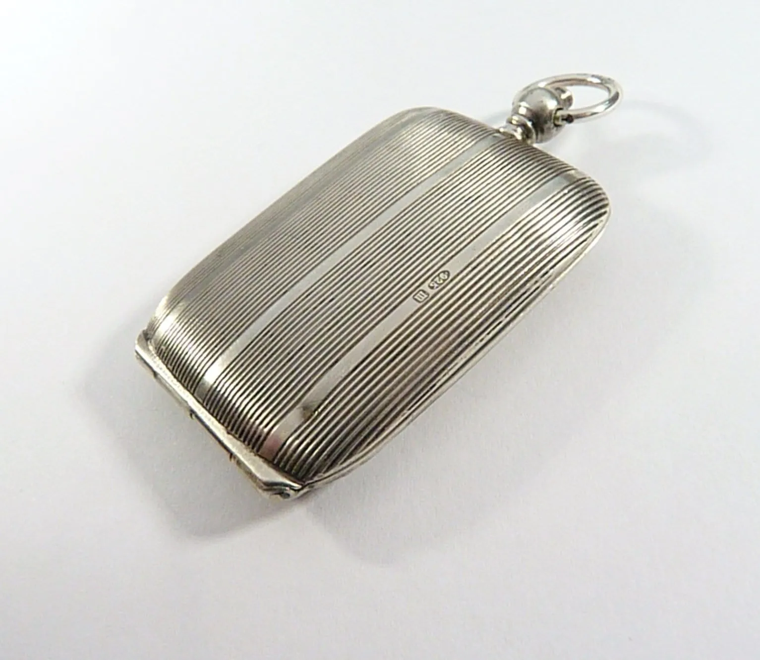 Antique Sterling Silver Large Locket Pendant 1911