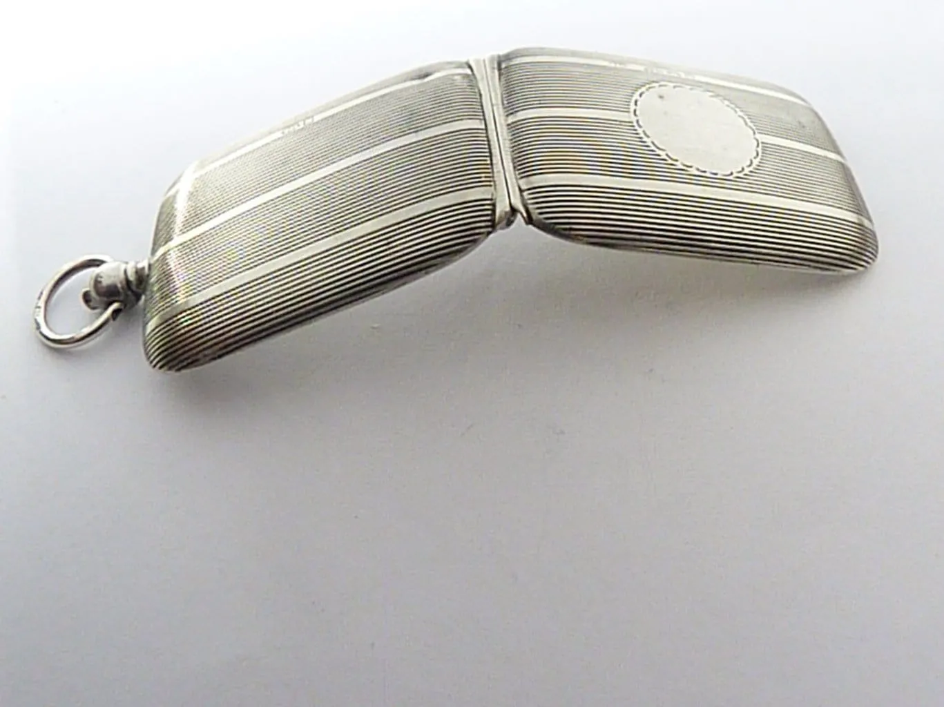 Antique Sterling Silver Large Locket Pendant 1911
