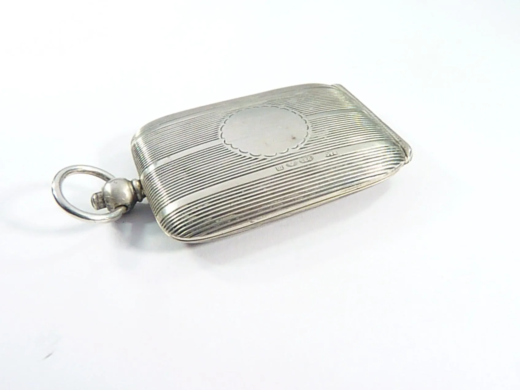 Antique Sterling Silver Large Locket Pendant 1911