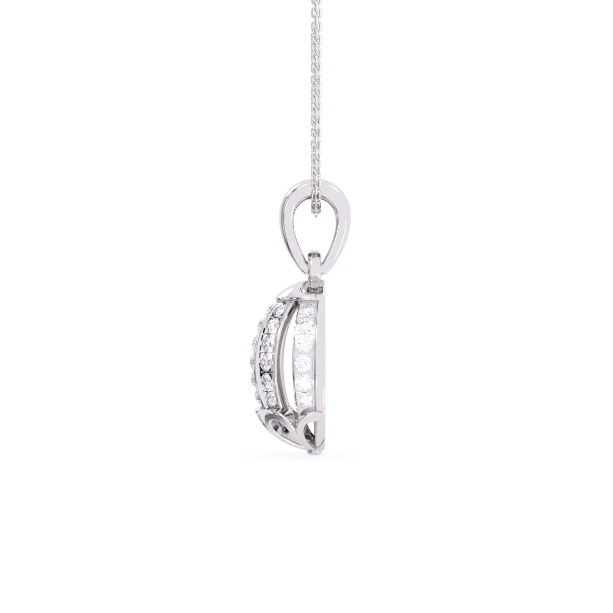 Artistic Ball Diamond Daily Wear Pendant