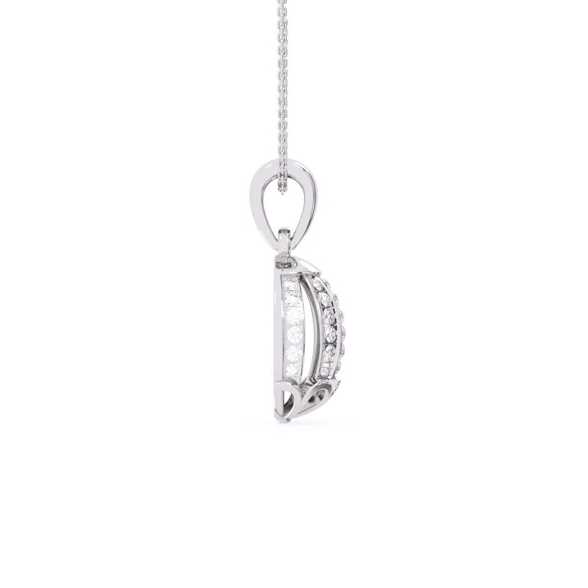 Artistic Ball Diamond Daily Wear Pendant