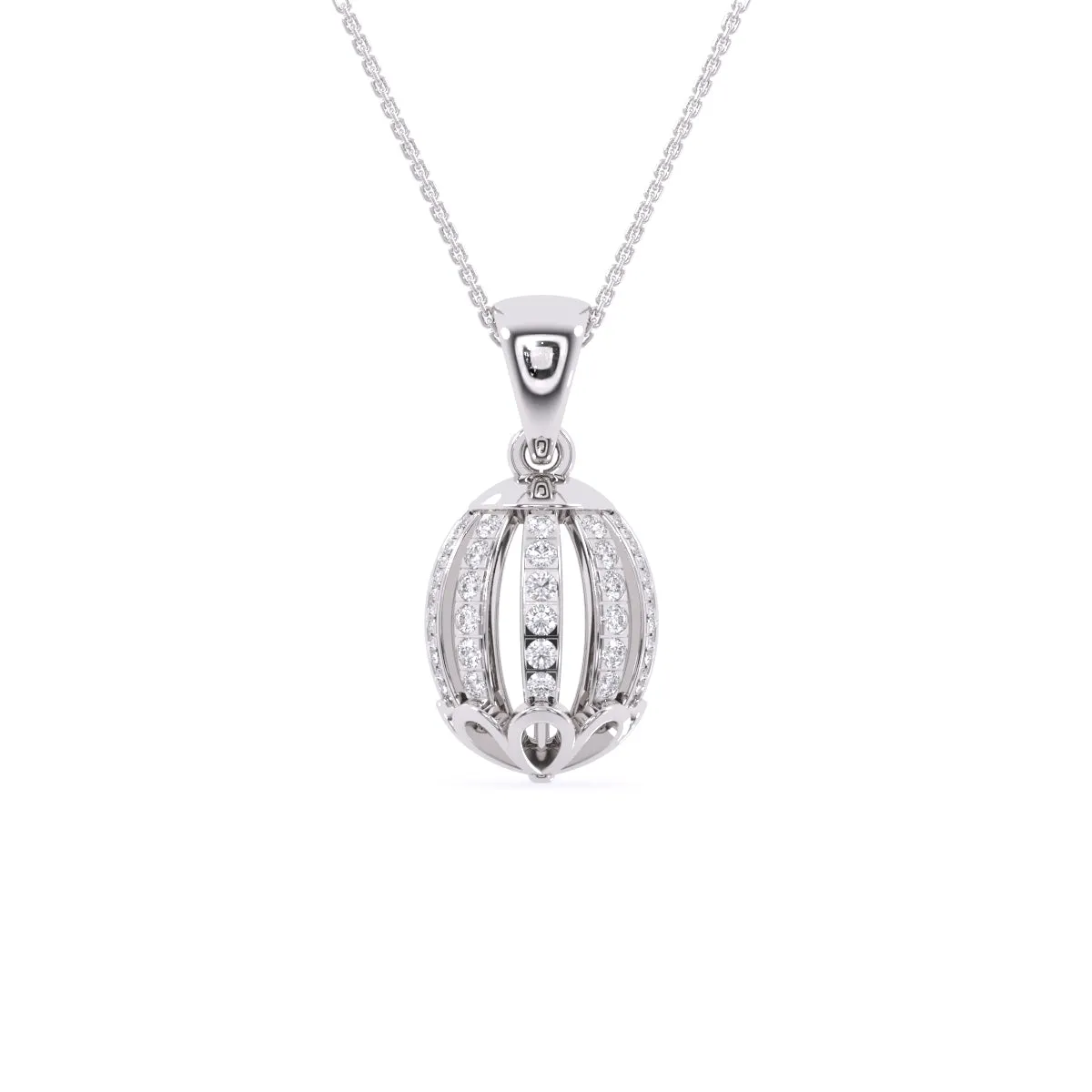 Artistic Ball Diamond Daily Wear Pendant
