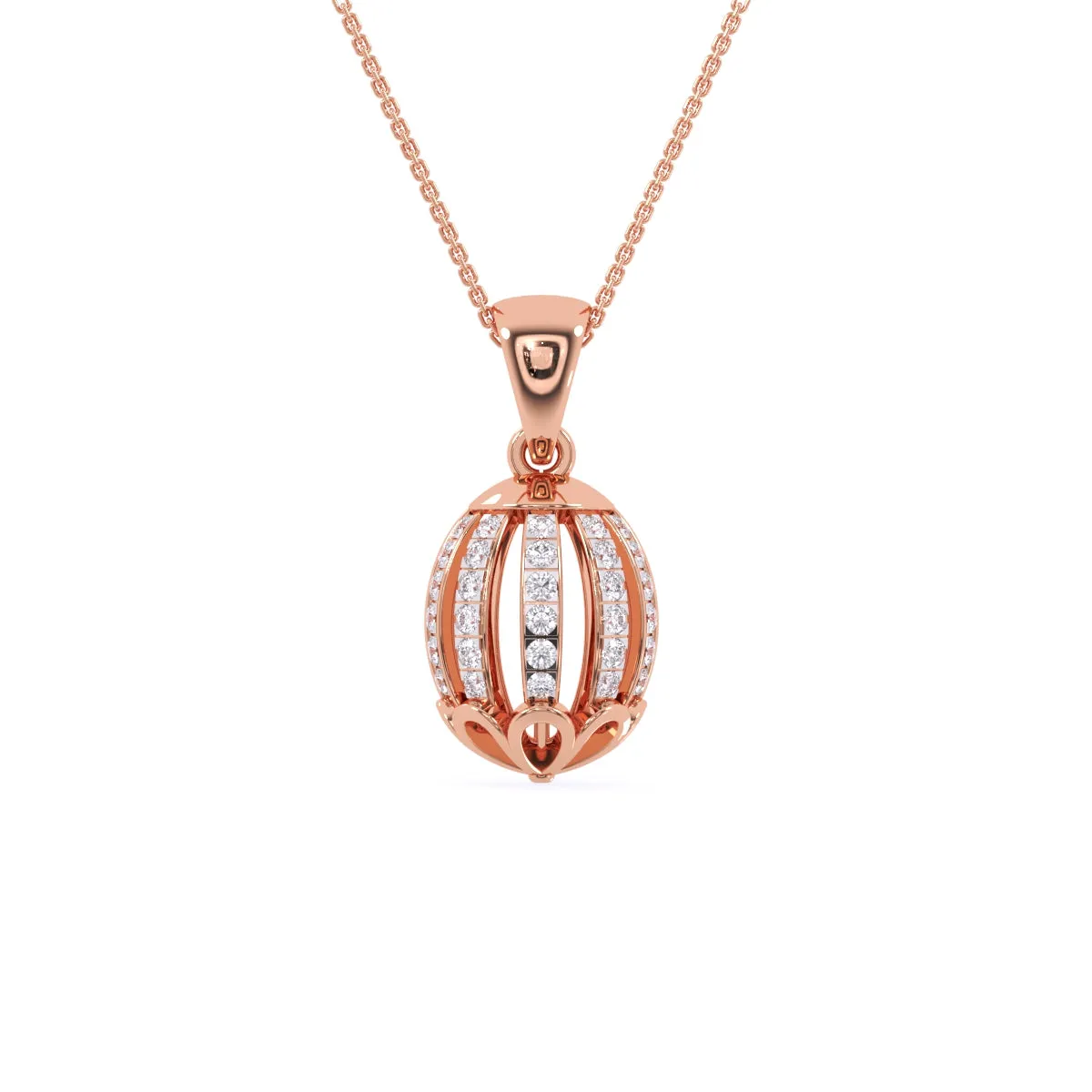 Artistic Ball Diamond Daily Wear Pendant