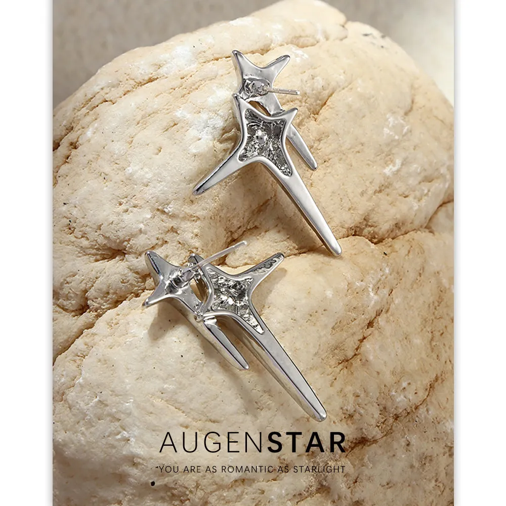 ASR | Simple Four Pointed Star Earrings