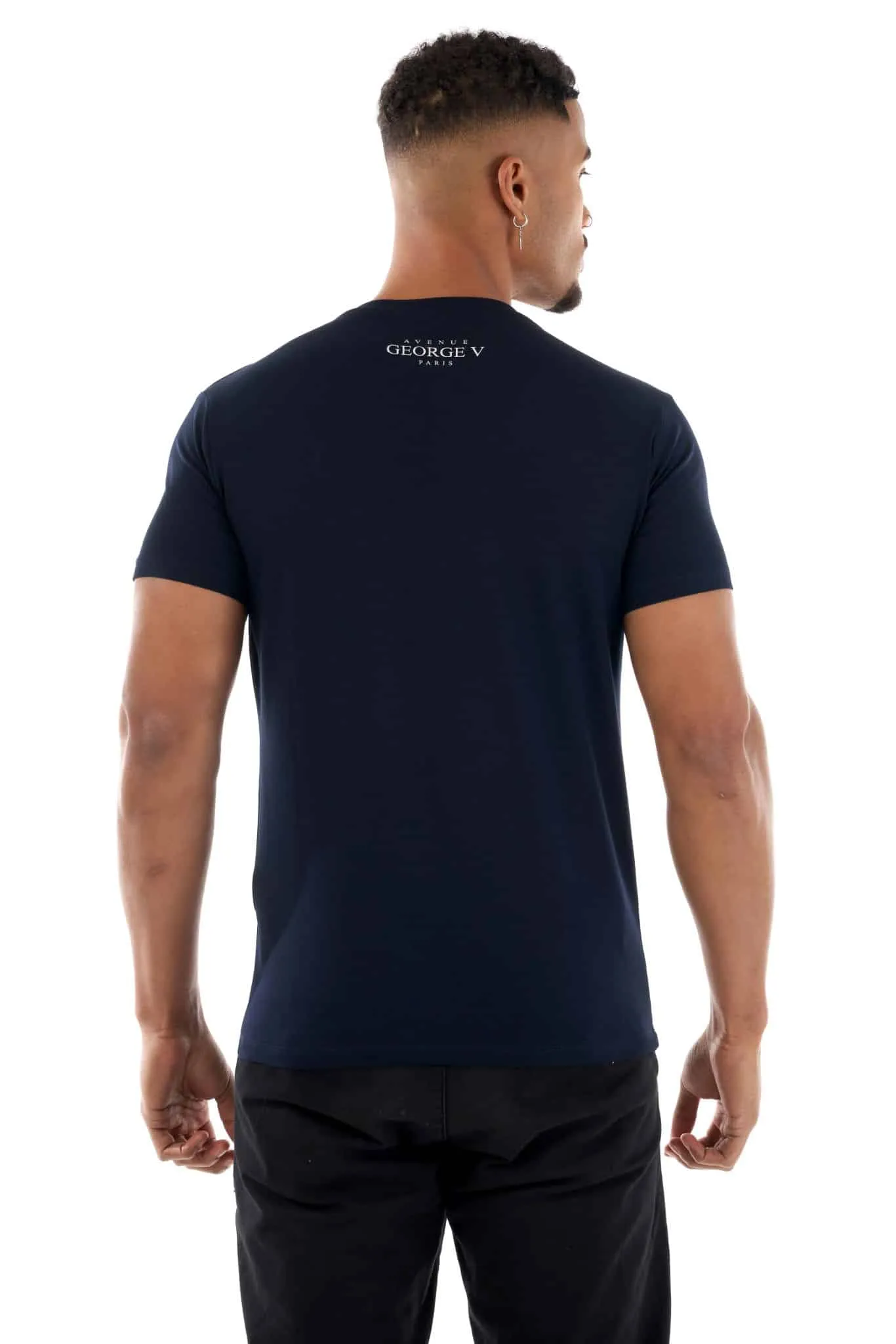 Avenue George V Paris Navy Chains T-Shirt