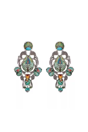 AYALA BAR CLOVER BLOOMS AGLAIA EARRINGS