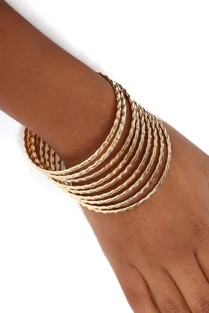Band Together Bangle Set - Gold