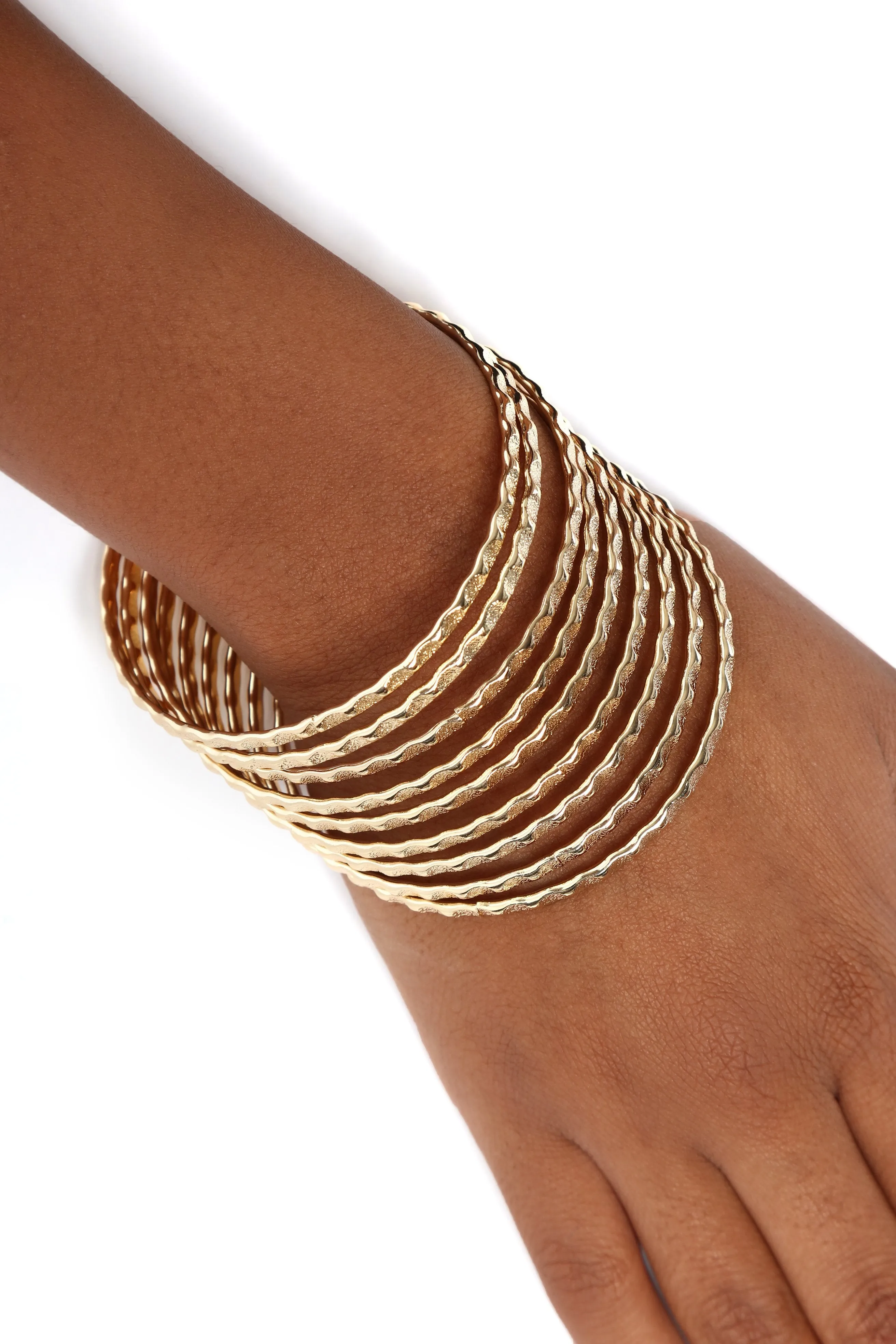 Band Together Bangle Set - Gold