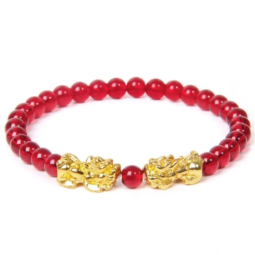 beaded bracelets buddhism feng shui gemstone beads charm bracelets ✈️ free.shipping