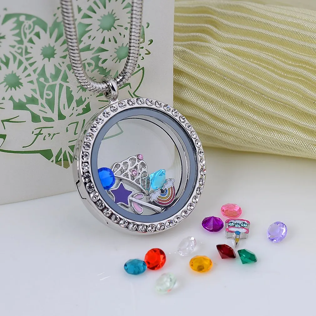 beffy Girl's Happy Birthday Gift & Sweet Sixteen, Teen Girl Gift, Floating Living Memory Charms Lockets Necklace HappyBirthdayGift-C001