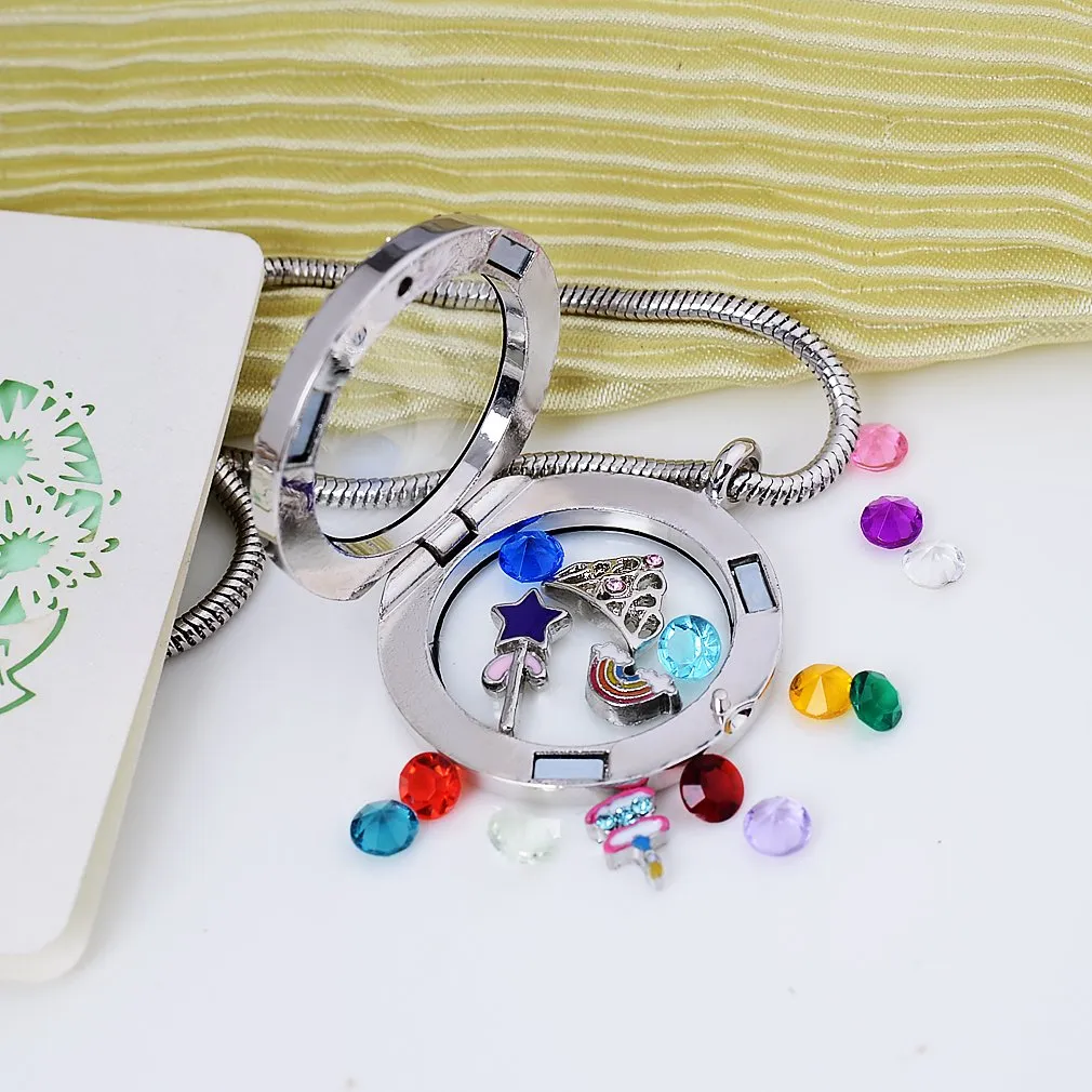 beffy Girl's Happy Birthday Gift & Sweet Sixteen, Teen Girl Gift, Floating Living Memory Charms Lockets Necklace HappyBirthdayGift-C001