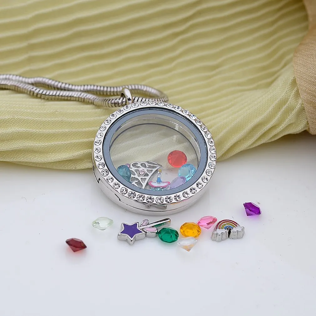beffy Girl's Happy Birthday Gift & Sweet Sixteen, Teen Girl Gift, Floating Living Memory Charms Lockets Necklace HappyBirthdayGift-C001