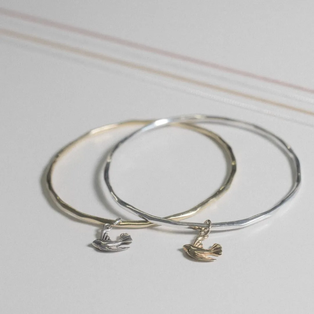 Bird Bangle | Gold - Silver