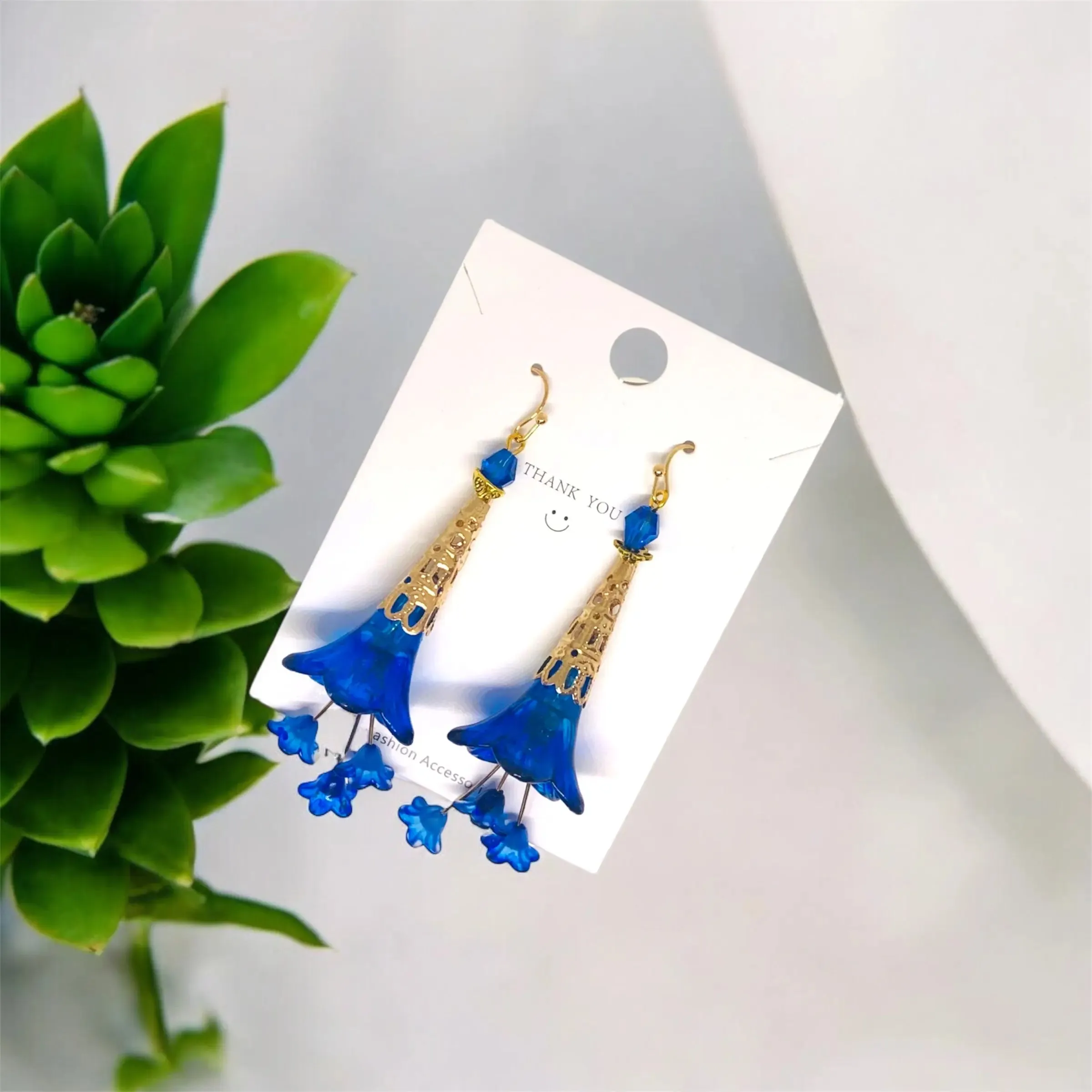 Blue Bohemian Bloom Earrings