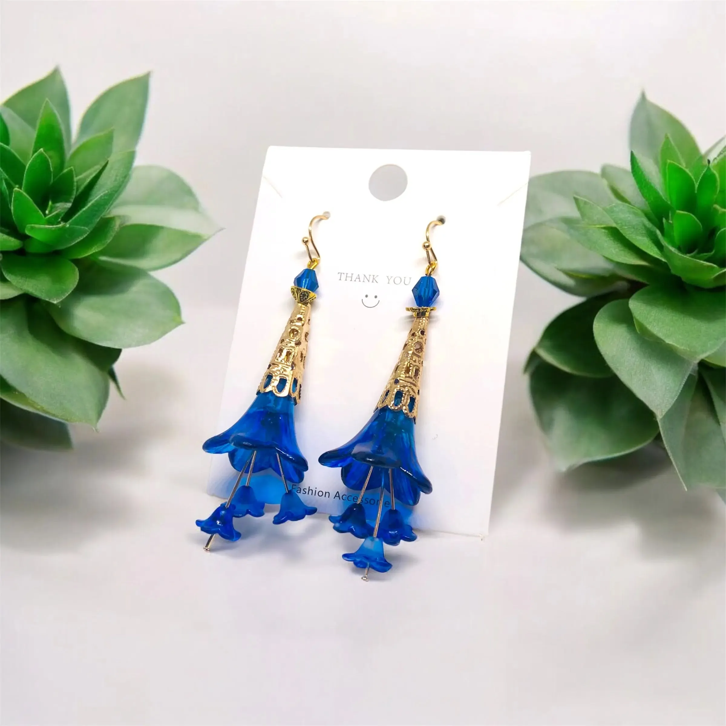 Blue Bohemian Bloom Earrings