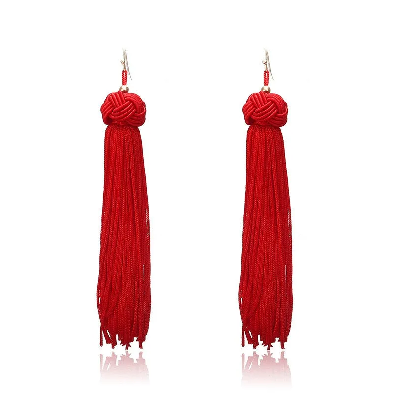 Bohemian Tassel Long Earrings
