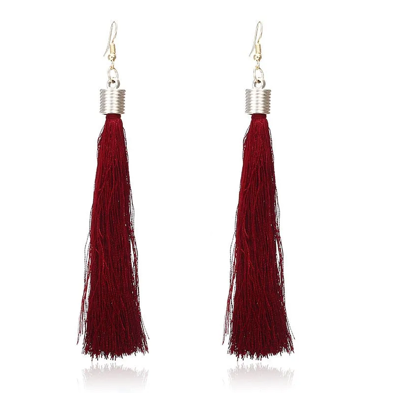 Bohemian Tassel Long Earrings