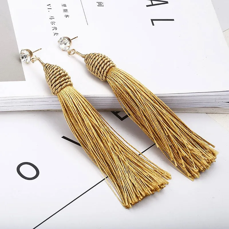 Bohemian Tassel Long Earrings