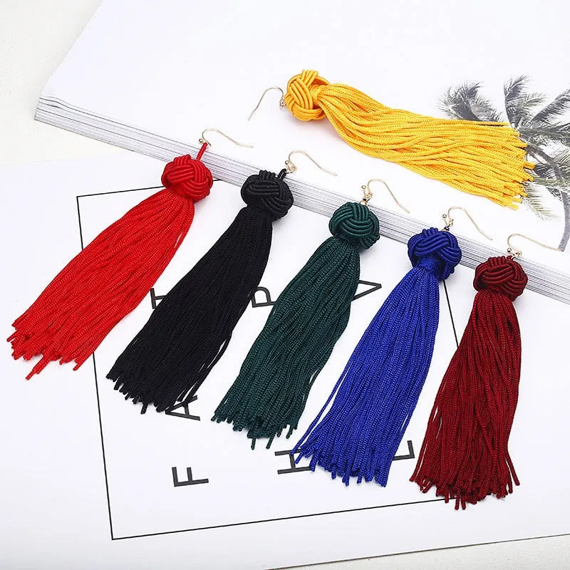 Bohemian Tassel Long Earrings