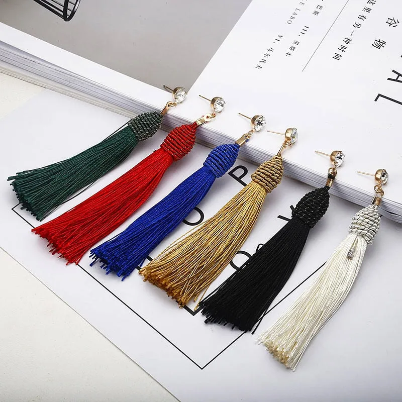Bohemian Tassel Long Earrings