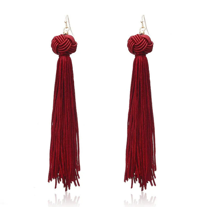 Bohemian Tassel Long Earrings