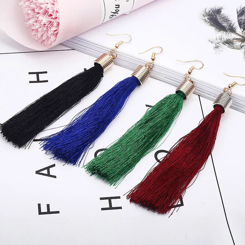 Bohemian Tassel Long Earrings