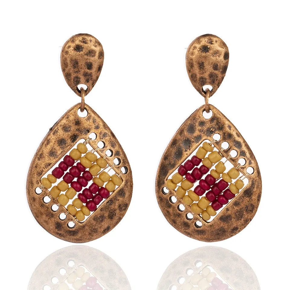 Bohemian Vintage India Beads Earrings