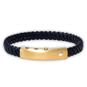 Borsari BR-TRA22Y Stainless Steel & 18K Gold Men's Bracelet
